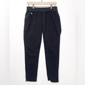 Figs Kayne Moto Black Scrub Pants Style TW2022 Size Small